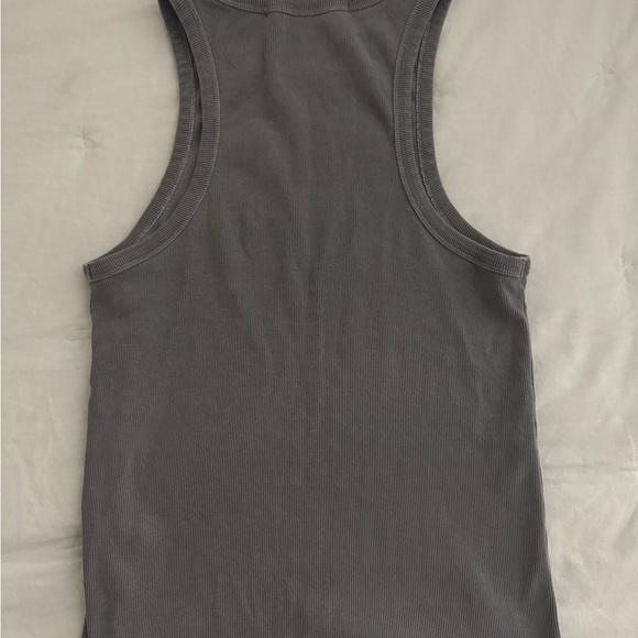 Tularosa Gray Ribbed Top - Picture 4 of 4